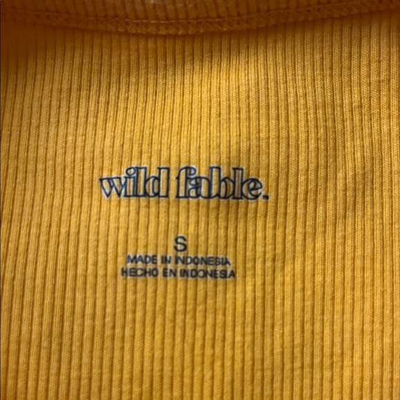 Women's Mustard Ribbed Tank Top - Picture 3 of 4